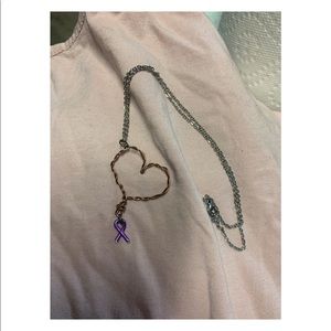 Heart with cause ribbon